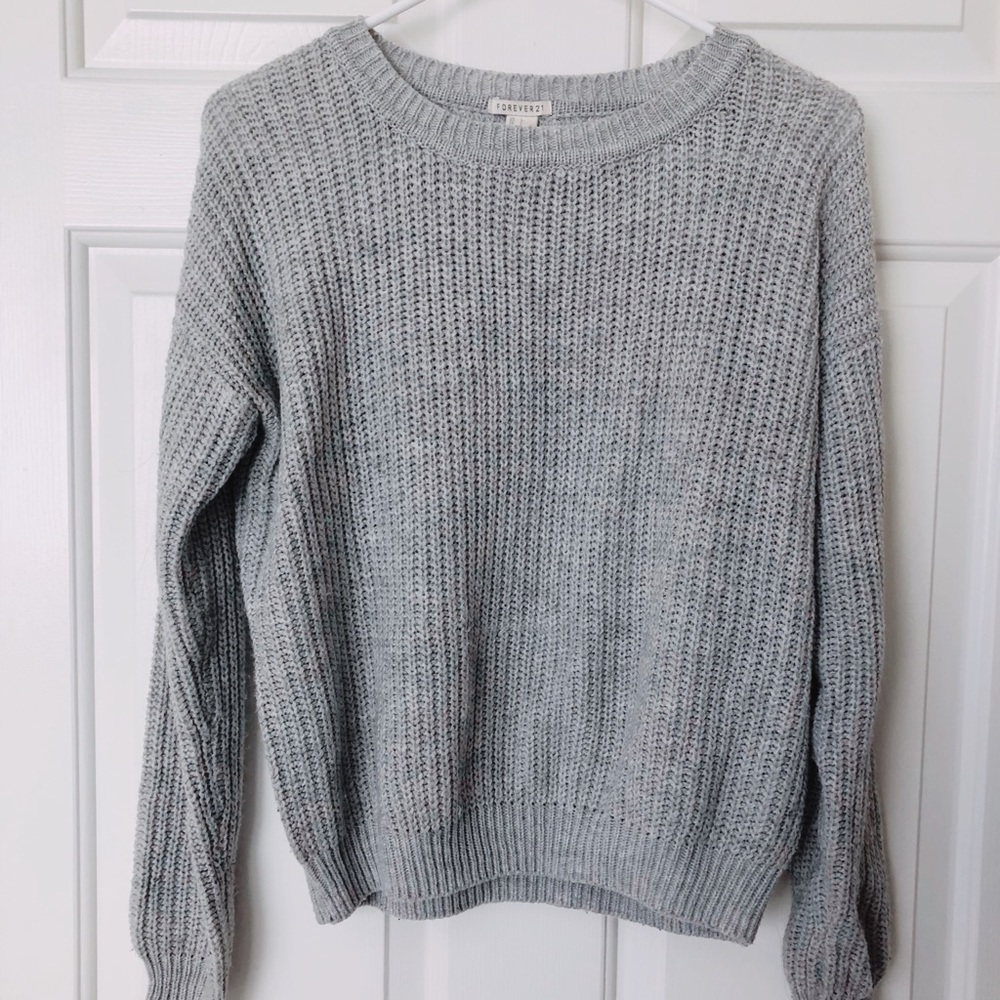 Gray Knit Sweater